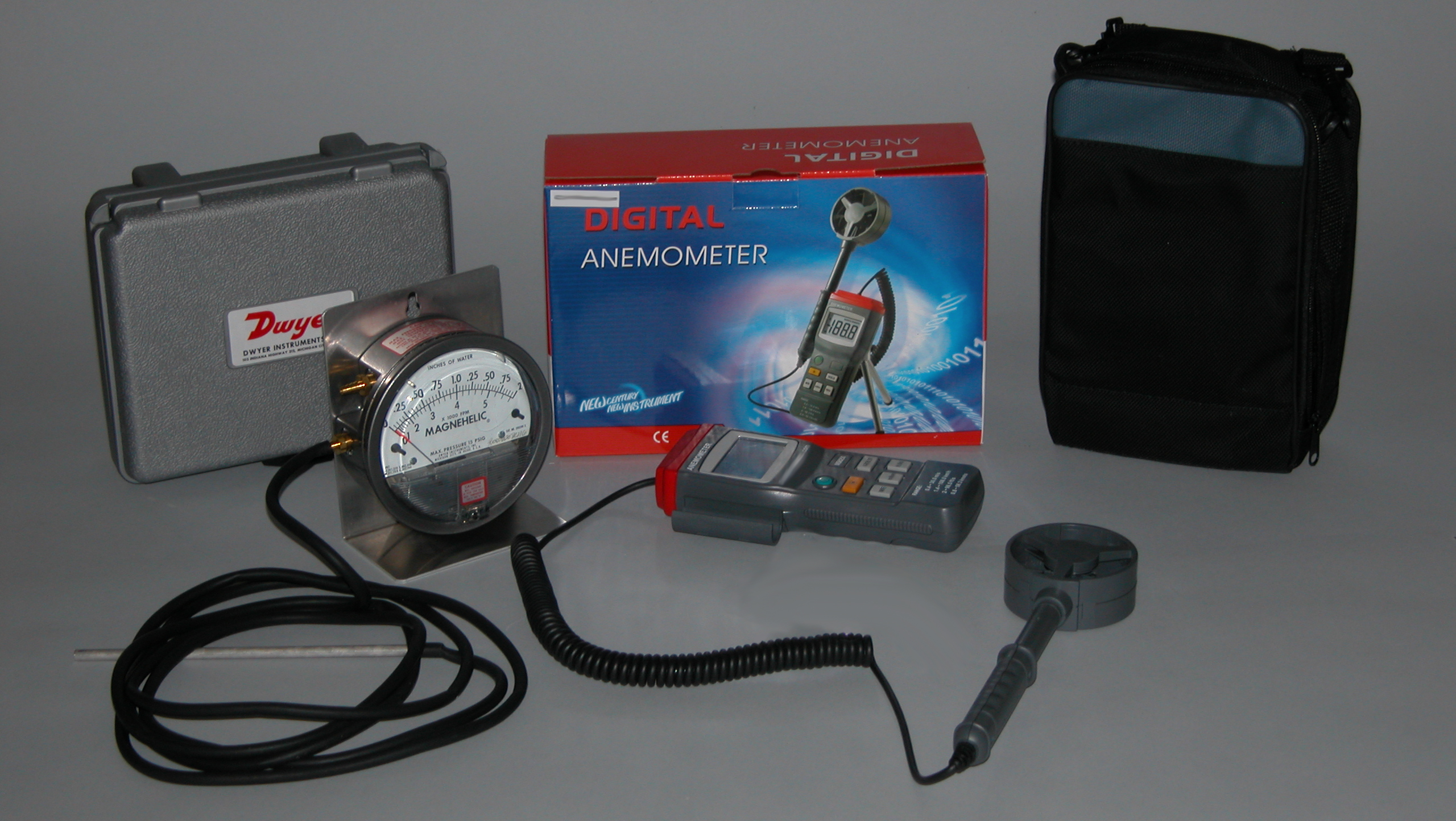 5501 Vane Anemometer, air velocity gauge